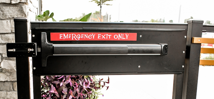 emergency push bar installation in Pismo Beach