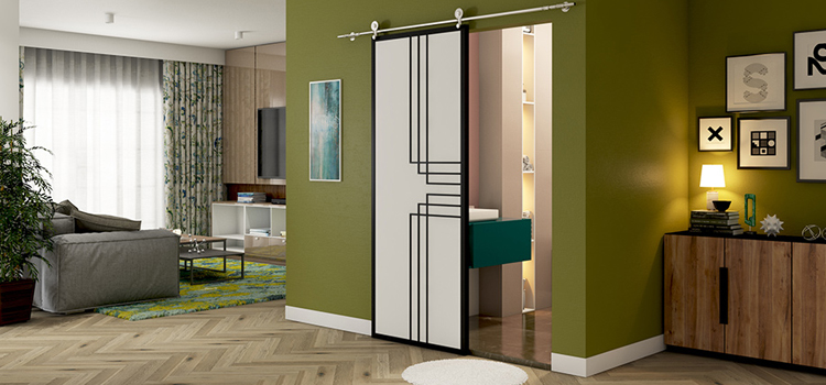 sliding bathroom door installation in Pismo Beach